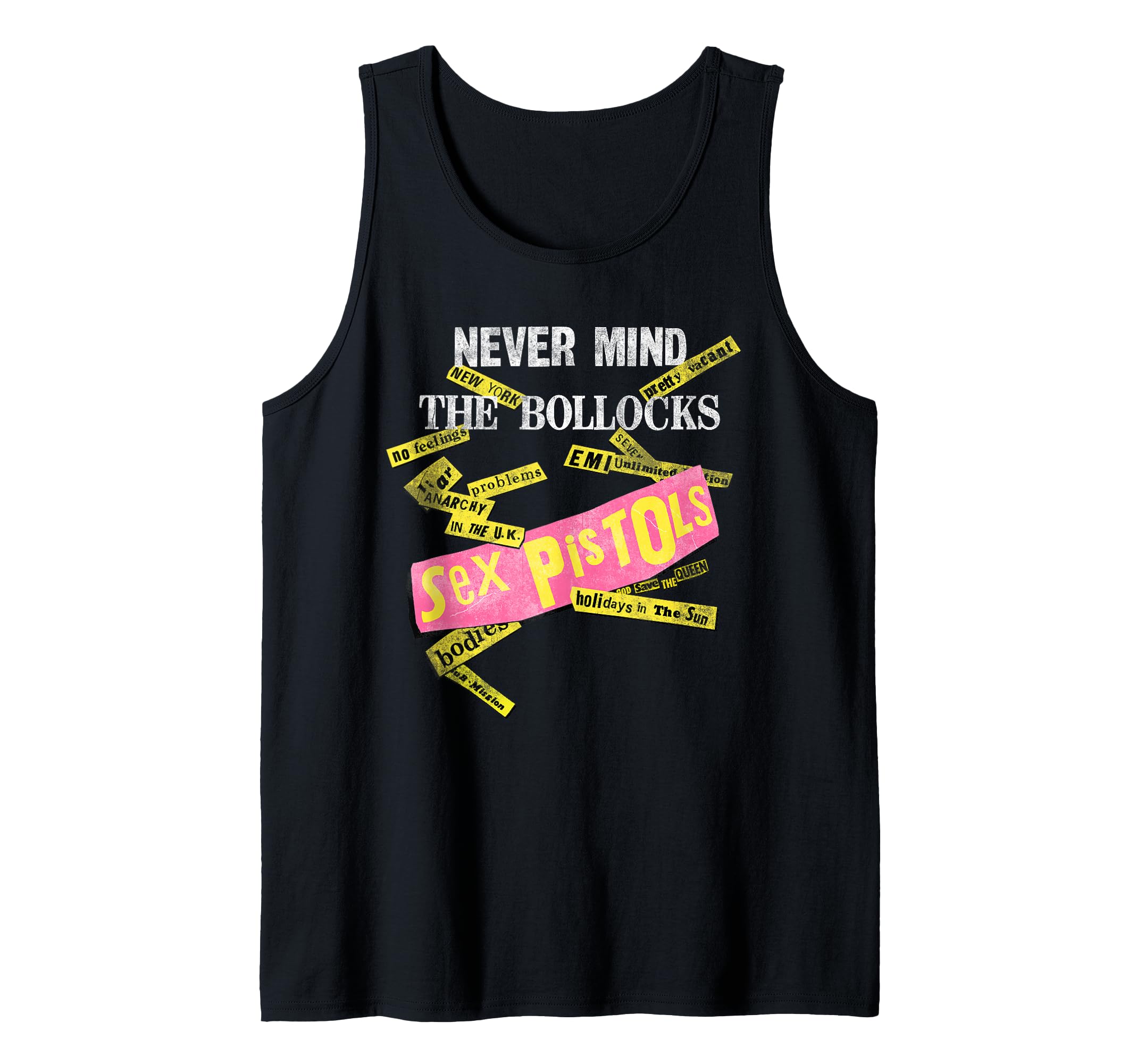 Sex Pistols Official Never Mind The Bollocks Tabs Tank Top